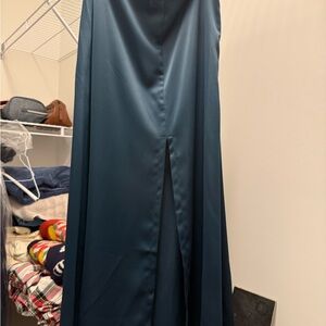 Glam Deep Blue Midi Skirt Small